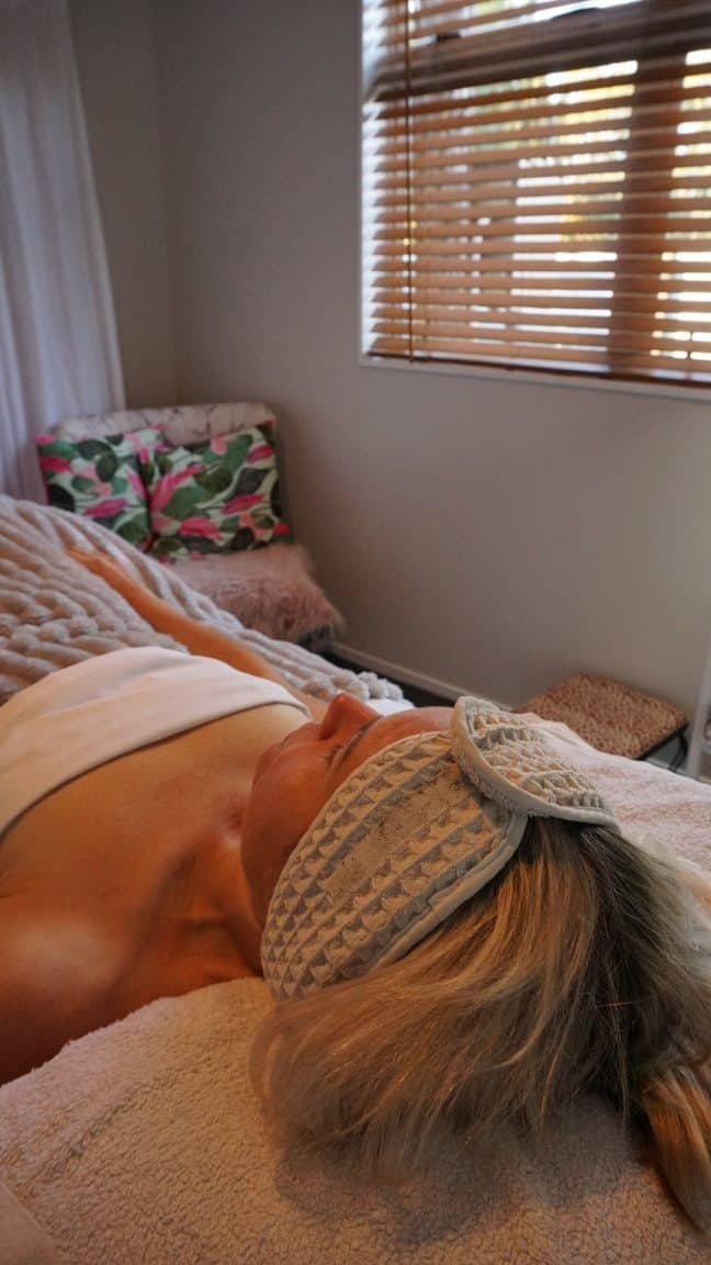woman on bed