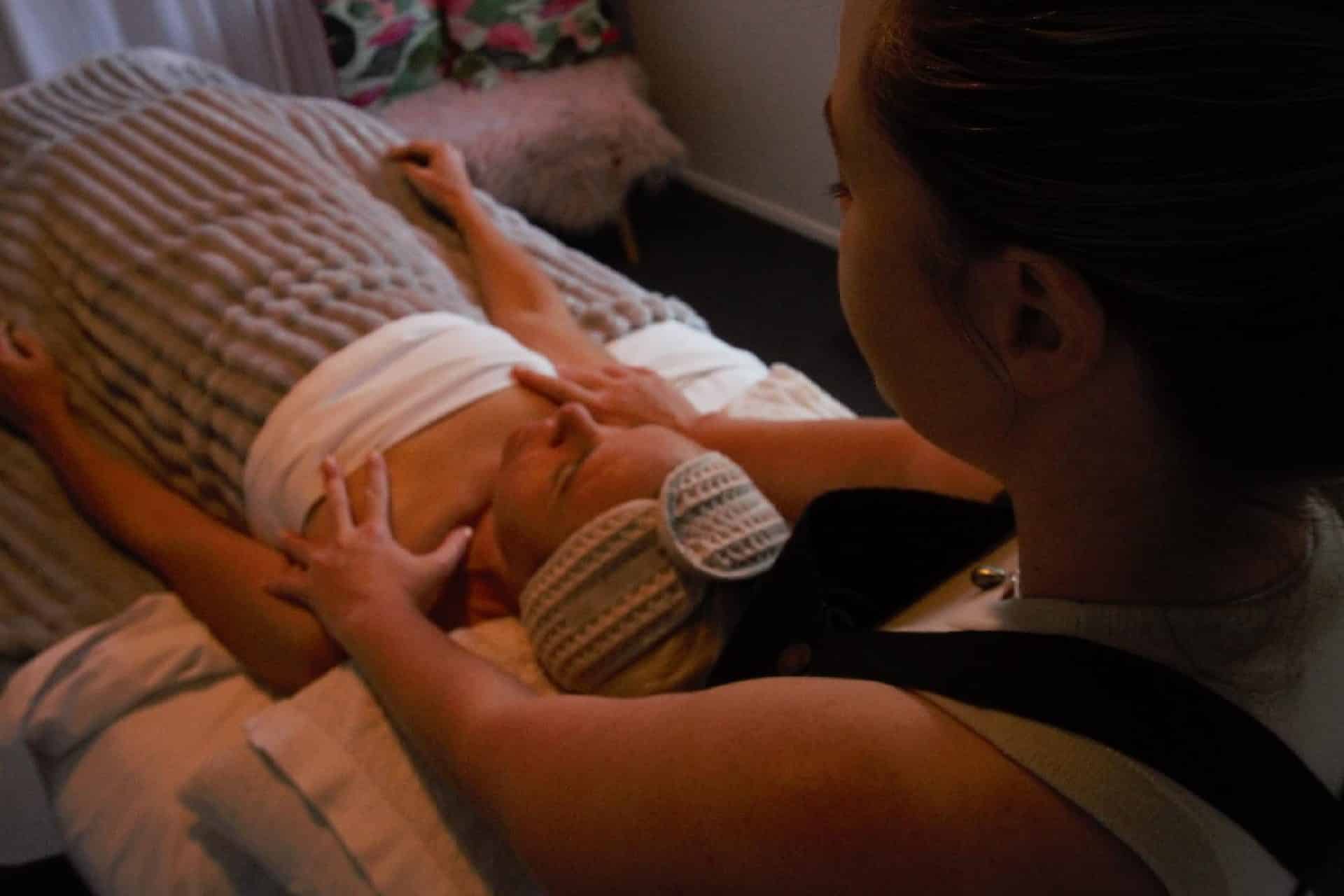 woman giving massage